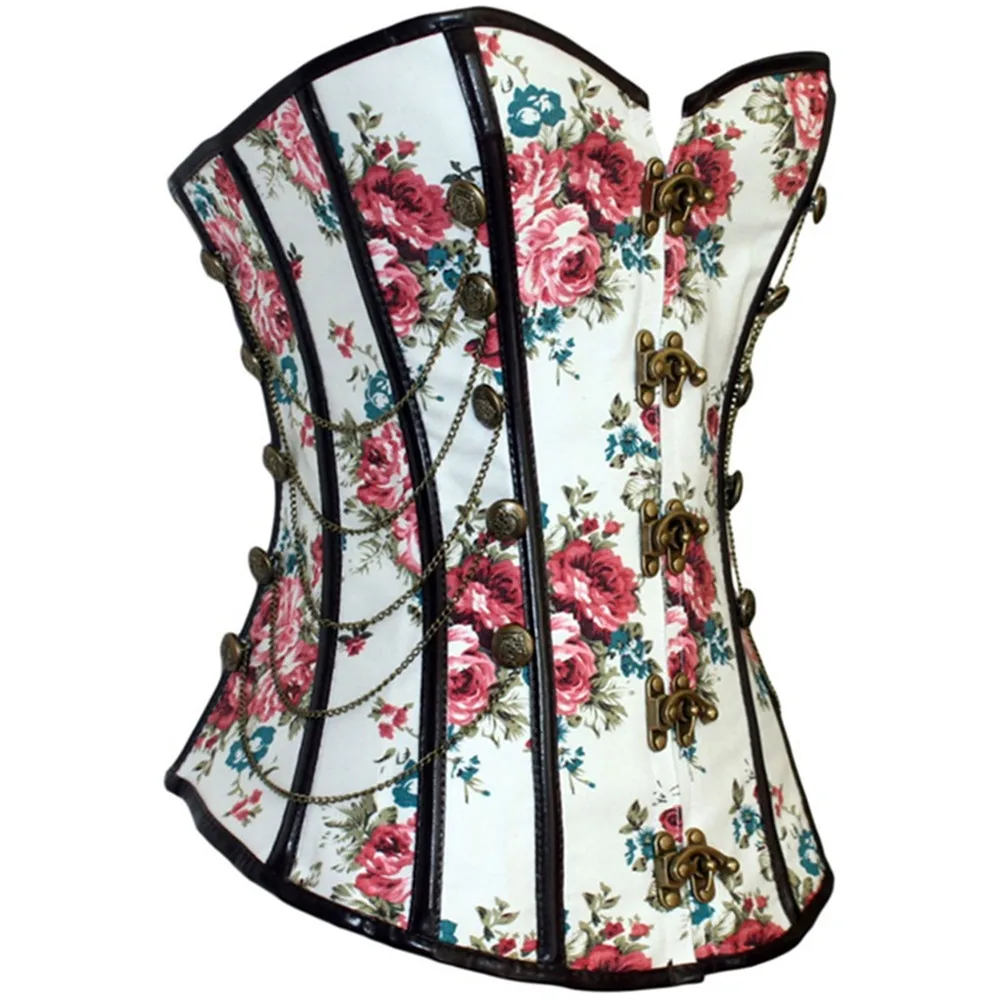 Sexy Women steampunk clothing gothic Plus Size Corsets Lace Up boned Overbust Bustier Waist Cincher Body shaper corselet cosplay 
Sexy Women steampunk clothing gothic Plus Size Corsets Lace Up boned Overbust Bustier Waist Cincher Body shaper corselet cosplay