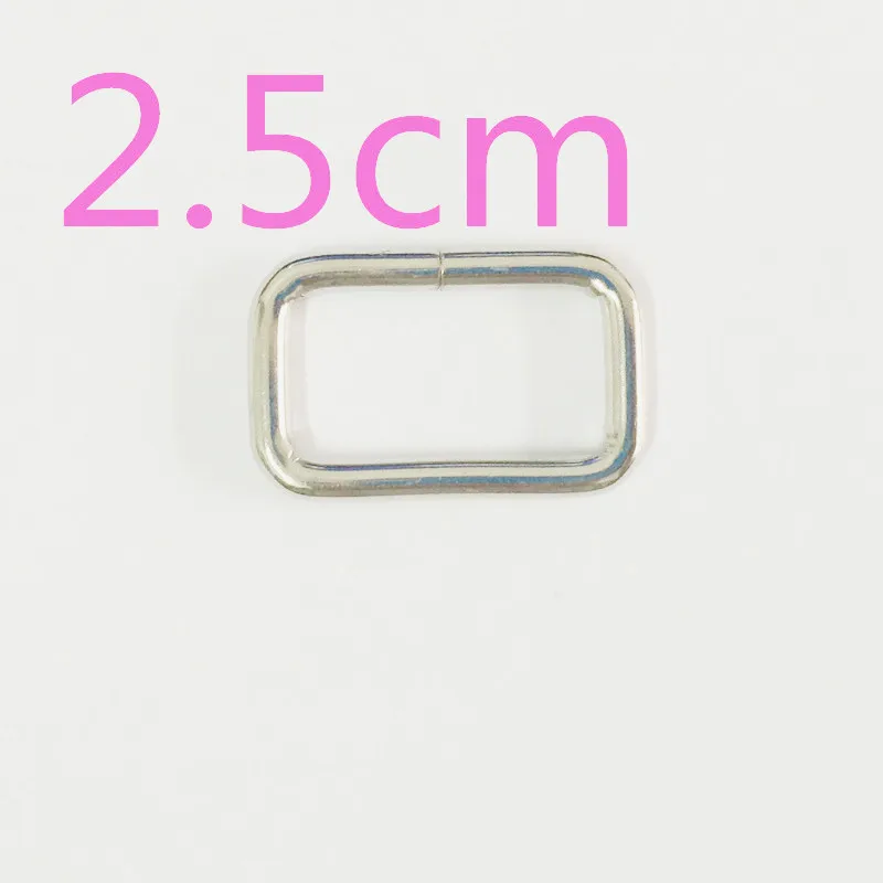 Пряжка металлическая прямоугольная серебристая 1 дюйм 2 5 см 50 шт./лот аксессуары