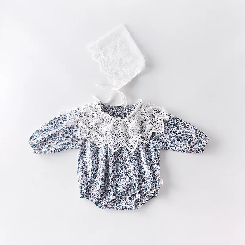 Toddler Lovely Girls Lace Floral Long Sleeve Rompers with Hat New Ins Fashion Spring Summer Sweet Kids Baby Clothing Romper
Toddler Lovely Girls Lace Floral Long Sleeve Rompers with Hat New Ins Fashion Spring Summer Sweet Kids Baby Clothing Romper