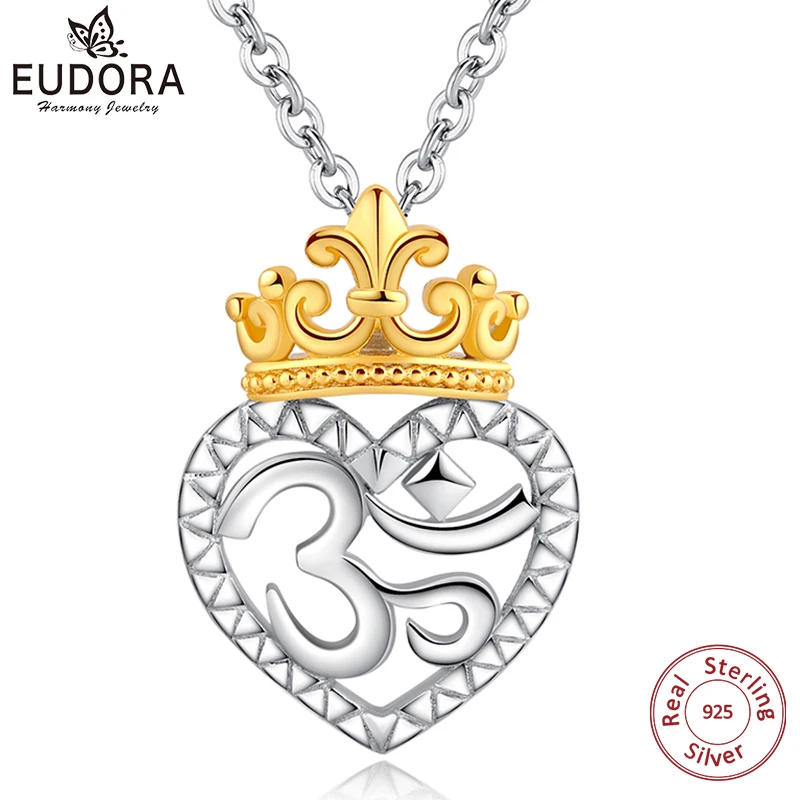 Eudora серебро 925 пробы корона ожерелье «Ом» Для женщин Элегантная Корона Ом сердце кулон модная серебряная бижутерия вечерние подарок
Eudora серебро 925 пробы корона ожерелье «Ом» Для женщин Элегантная Корона Ом сердце кулон модная серебряная бижутерия вечерние подарок