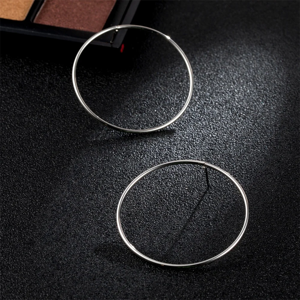 Женские серьги кольца IPARAM в Корейском стиле большие круглые украшения для ушей