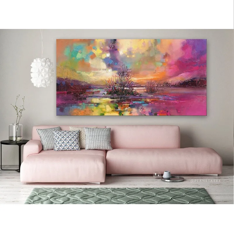 Hot Sell Modern Wall Painting Landscape Picture Home Decorative Art Oil Painting Colorful Sky Canvas Art Pink sky
Hot Sell Modern Wall Painting Landscape Picture Home Decorative Art Oil Painting Colorful Sky Canvas Art Pink sky