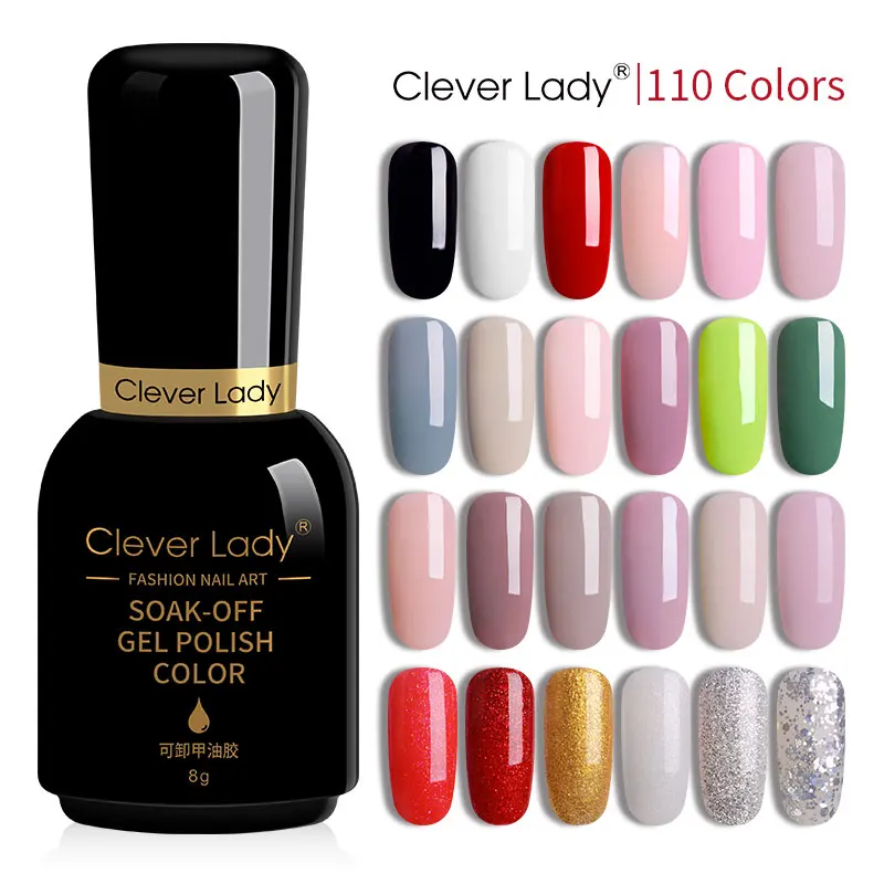 8ml Gel Nail Polish Summer Color Nail Art Clever Lady UV Nail Glue Semi Permanent Hybrid Gel Varnish LED Gellak Nail Lacquer
8ml Gel Nail Polish Summer Color Nail Art Clever Lady UV Nail Glue Semi Permanent Hybrid Gel Varnish LED Gellak Nail Lacquer