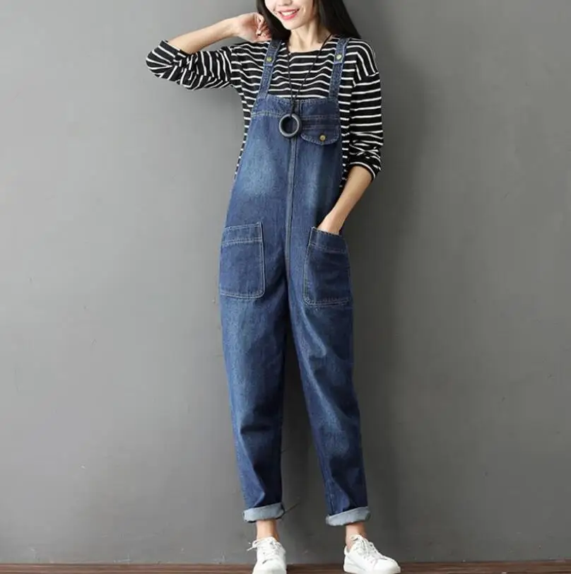 New Women casual Loose Denim Overalls Ladies Jumpsuit Pockets Jeans Romper s1245
New Women casual Loose Denim Overalls Ladies Jumpsuit Pockets Jeans Romper s1245