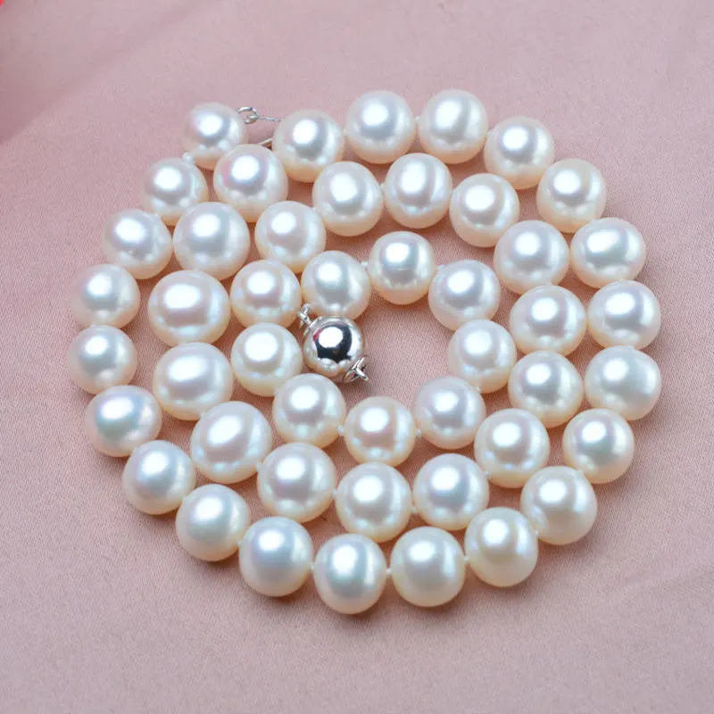 PEISENI 100% natural freshwater pearl choker necklace 925 sterling silver 9-10mm real Pearl Necklace with for women
PEISENI 100% natural freshwater pearl choker necklace 925 sterling silver 9-10mm real Pearl Necklace with for women