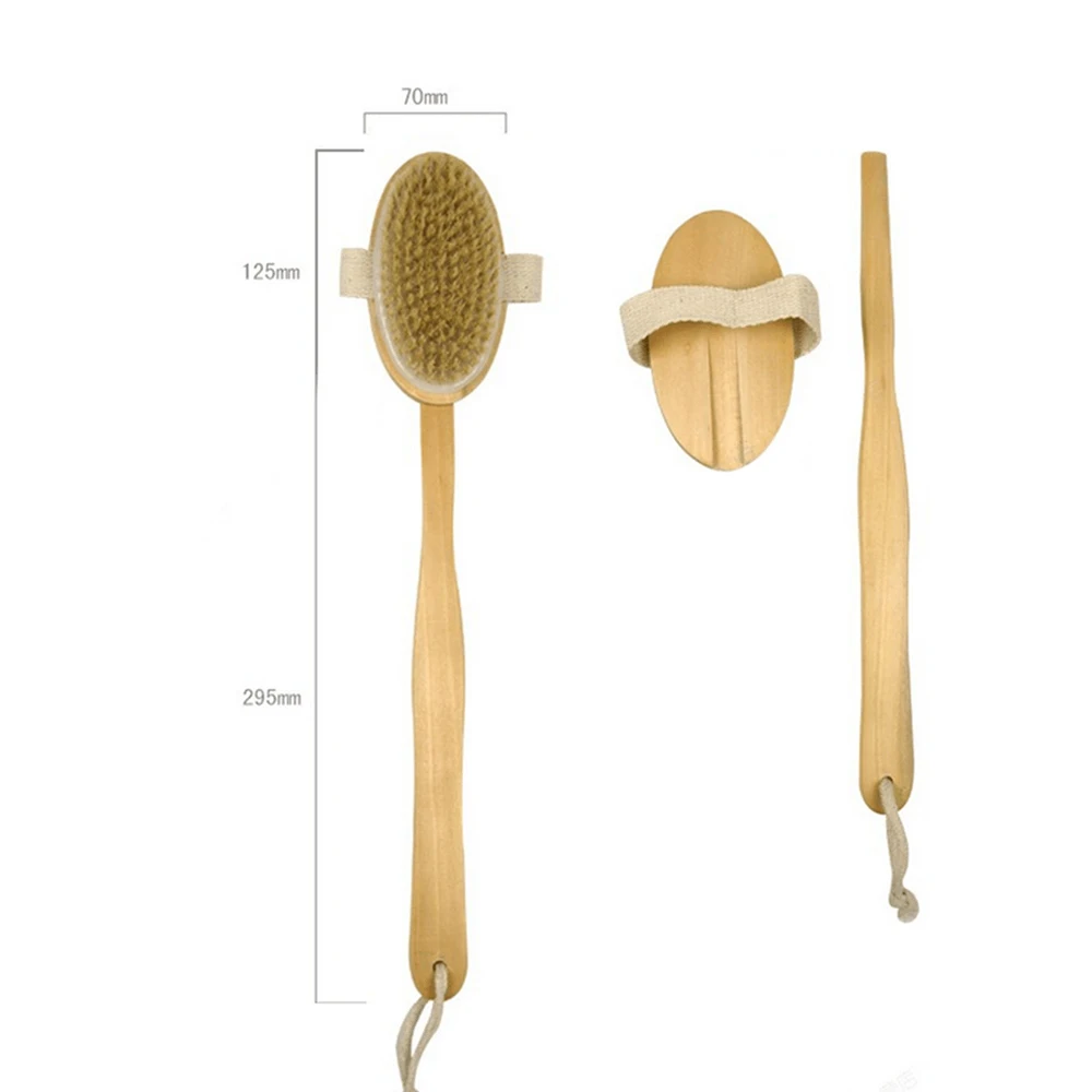 Long Handle Wooden Bath Brush Massager Back Body Brush Scrub Skin Care Shower Exfoliation Brush Bathroom Accessories
Long Handle Wooden Bath Brush Massager Back Body Brush Scrub Skin Care Shower Exfoliation Brush Bathroom Accessories
