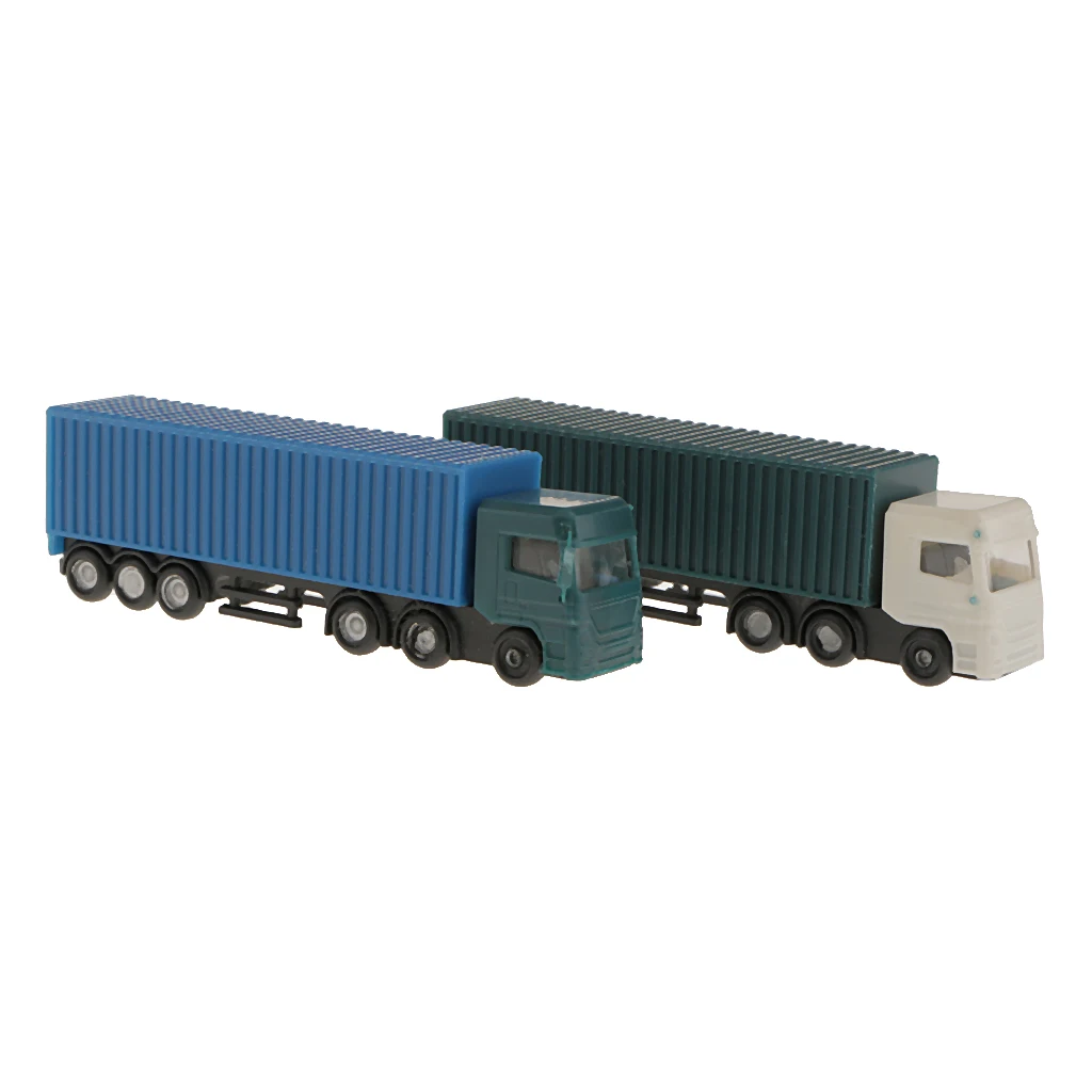 2Pcs Model Container Truck Figure Transporter Truck Vehicle Car Kids Toys 1:150 N Scale Building Street Scenery Layout Accessory
2Pcs Model Container Truck Figure Transporter Truck Vehicle Car Kids Toys 1:150 N Scale Building Street Scenery Layout Accessory