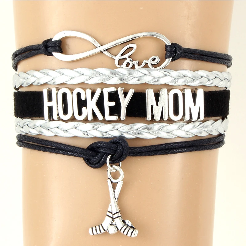 Hockey High Quality Hot Knit Bracelet Hockey mom Letter Bracelet Hockey Pendant Bracelet Birthday Gift HI-A-003c
Hockey High Quality Hot Knit Bracelet Hockey mom Letter Bracelet Hockey Pendant Bracelet Birthday Gift HI-A-003c