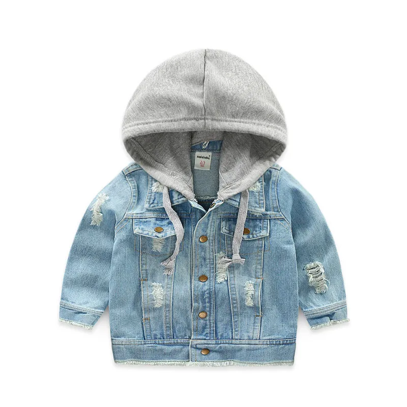Children Hole Denim jacket Spring Baby Boys Fashion Coat Kids Detachable Hooded Treetwear Outdoor Canvas Trend Clothes Outerwear
Children Hole Denim jacket Spring Baby Boys Fashion Coat Kids Detachable Hooded Treetwear Outdoor Canvas Trend Clothes Outerwear