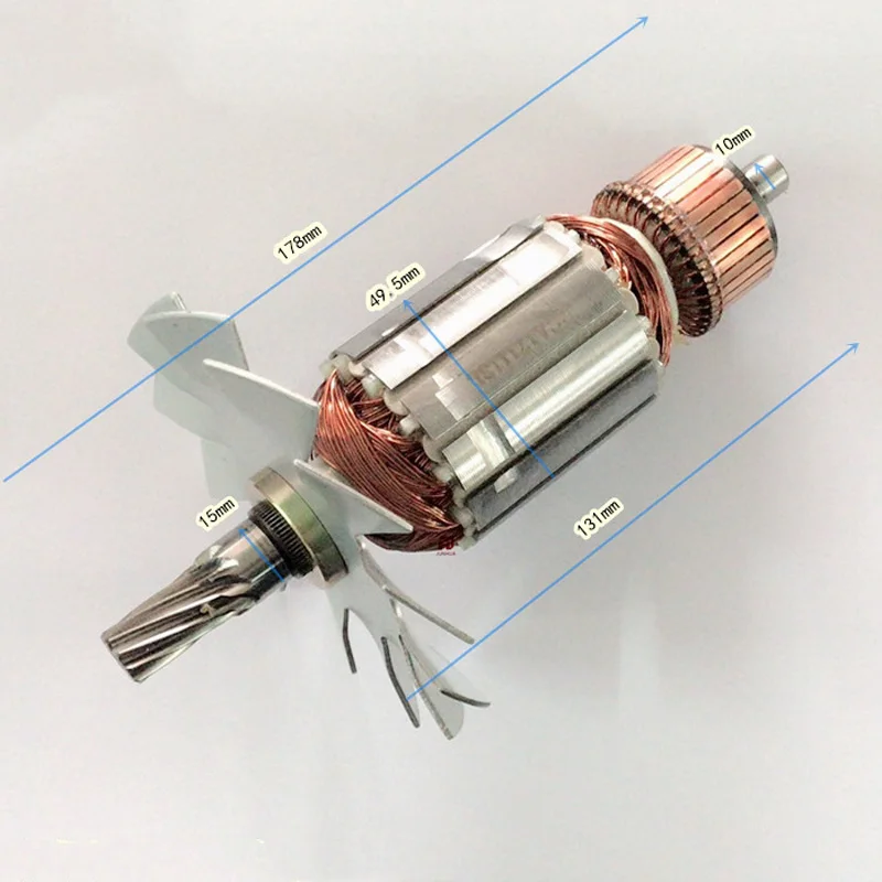 AC220-240V 10teeth armature anchor replacement for makita 5103N 5201N electric circular saw engine motor good quality
AC220-240V 10teeth armature anchor replacement for makita 5103N 5201N electric circular saw engine motor good quality