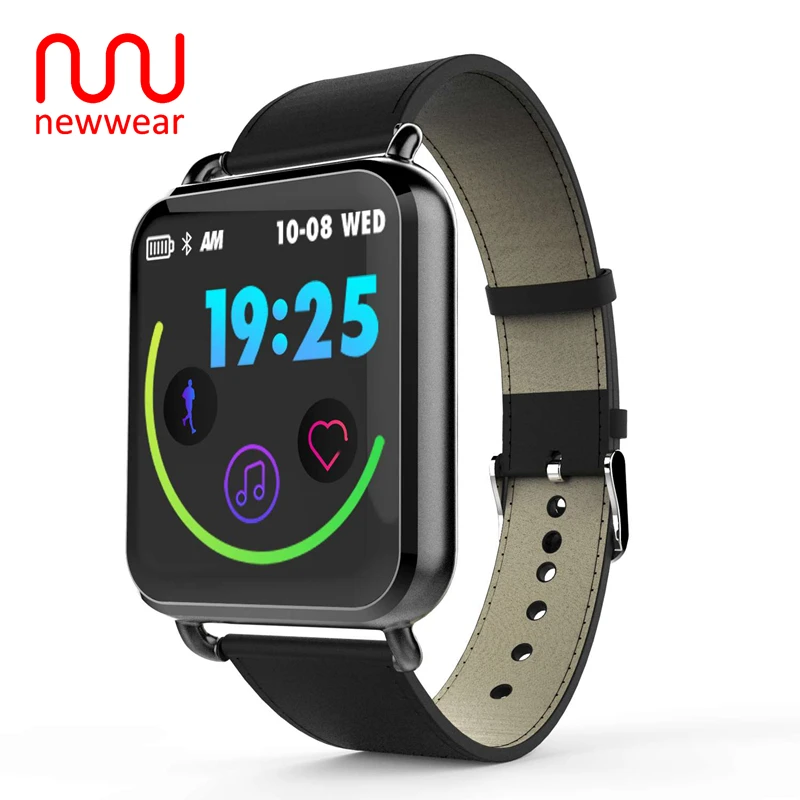 Обновленный Newwear Q3 плюс Смарт часы 1 3 дюймов для мужчин и женщин HR Монитор