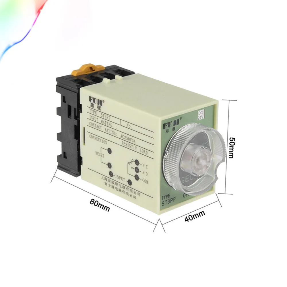 ST3PF ST3 реле времени DC12V DC24V AC110V AC220V Мощность Задержка включения/выключения с ЖК