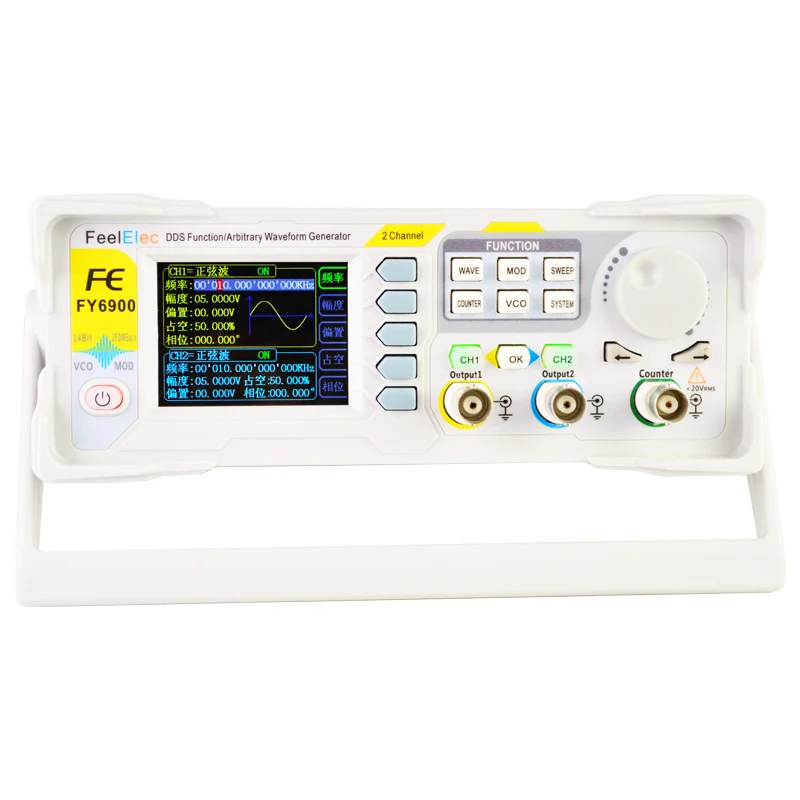 2019 Latest FY6900 20MHz Dual Channel DDS Function Arbitrary Waveform Pluse Signal Generator VCO Frequency Sweeper Counter
2019 Latest FY6900 20MHz Dual Channel DDS Function Arbitrary Waveform Pluse Signal Generator VCO Frequency Sweeper Counter
