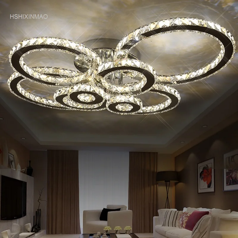 Crystal modern led ceiling lights for living room bedroom Circle Rings Cristals Indoor LED Modern Dimming Ceiling Lamp Fixtures
Crystal modern led ceiling lights for living room bedroom Circle Rings Cristals Indoor LED Modern Dimming Ceiling Lamp Fixtures