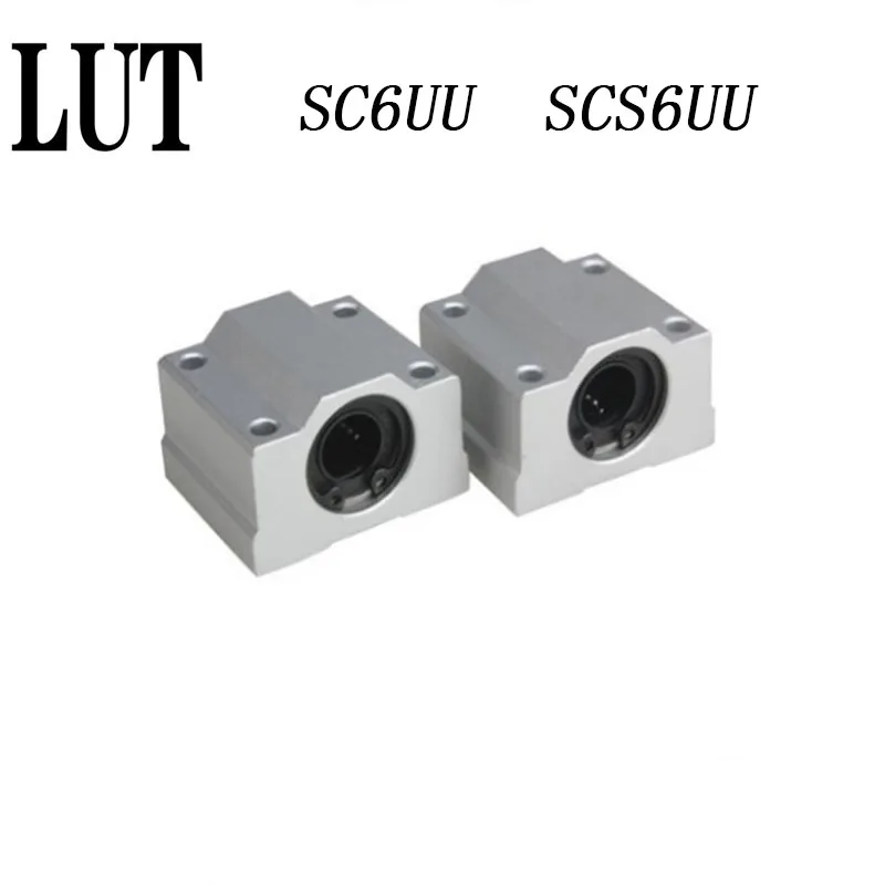 Высококачественные 4 шт. SC6UU SCS6UU линейные шарикоподшипники скользящие блочные
