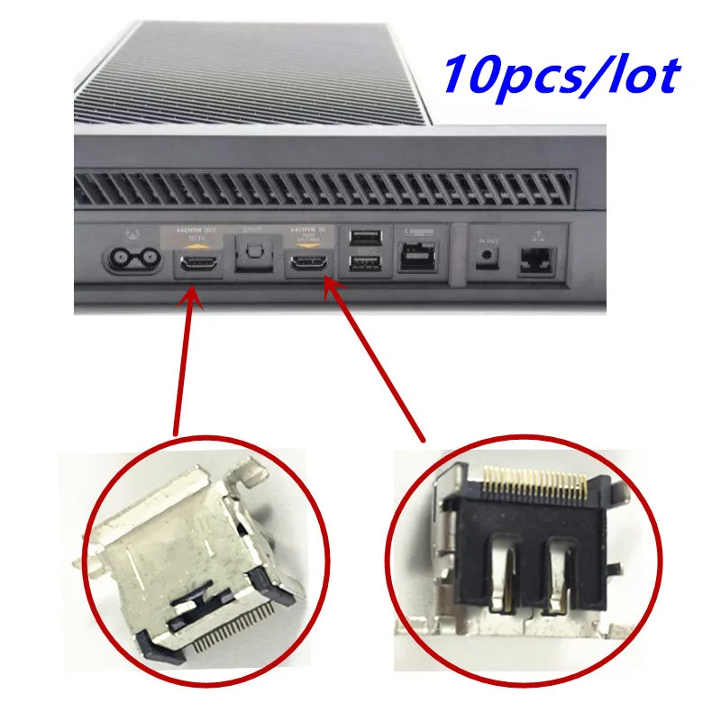 10pcs/lot Original For XBOX ONE Console HDMI-compatible Display Port Socket Jack HD Interface Connector For Xboxone Replacement
10pcs/lot Original For XBOX ONE Console HDMI-compatible Display Port Socket Jack HD Interface Connector For Xboxone Replacement