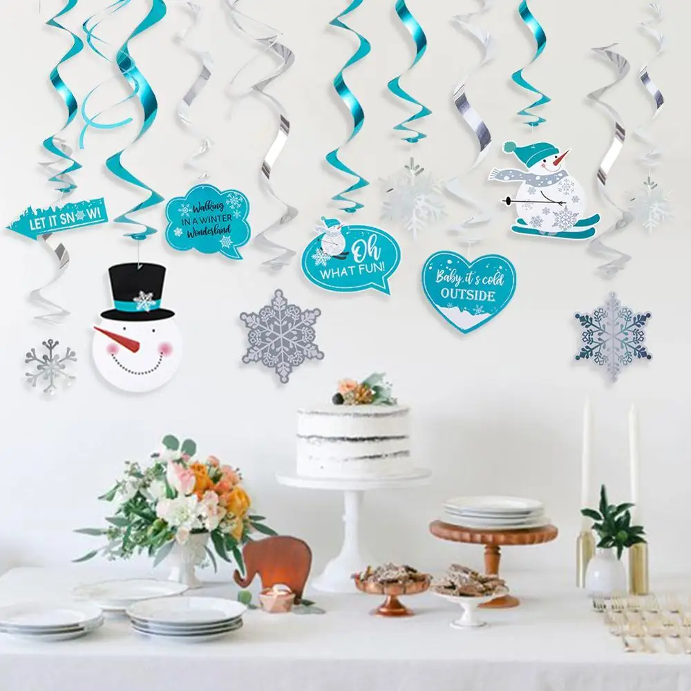 20pcs Winter Wonderland Party Swirls Hanging Decorations Carnival Snowflake Ceiling Whirls Birthday Baby Shower Christmas
20pcs Winter Wonderland Party Swirls Hanging Decorations Carnival Snowflake Ceiling Whirls Birthday Baby Shower Christmas