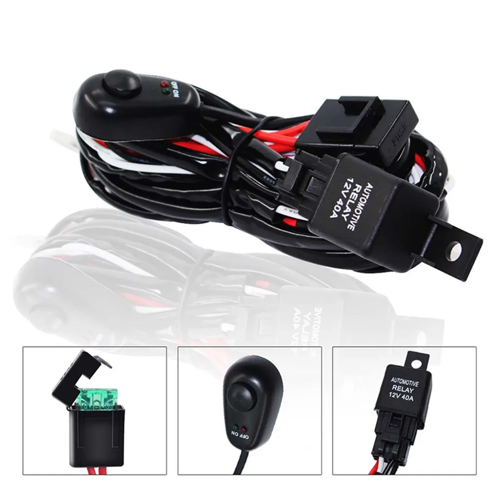 Universal Wiring Harness Switch Relay Kit for Connect 2 LED Work Driving Light Bar Car Led Light Switch Cable Free Dropship
Universal Wiring Harness Switch Relay Kit for Connect 2 LED Work Driving Light Bar Car Led Light Switch Cable Free Dropship