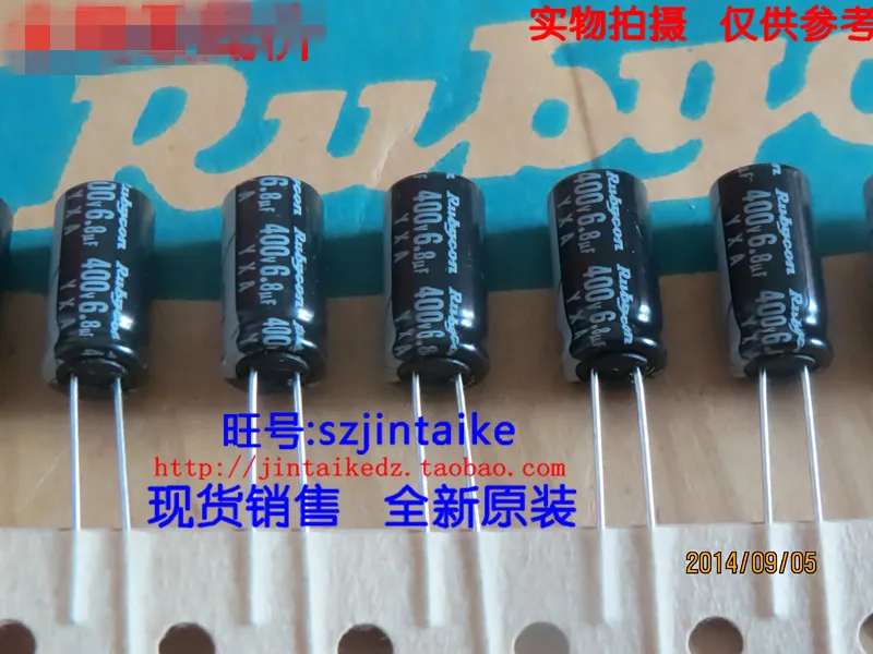 2020 hot sale 30PCS/50PCS Imported capacitors 400V6.8UF 8X16 YXA Rubycon electrolytic high-quality spot free shipping
2020 hot sale 30PCS/50PCS Imported capacitors 400V6.8UF 8X16 YXA Rubycon electrolytic high-quality spot free shipping