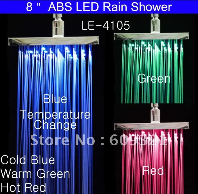 LED Shower Head LED Rainfall Shower Rain Shower LED Water Faucet LED Faucet Light With Temperature Sensor
LED Shower Head LED Rainfall Shower Rain Shower LED Water Faucet LED Faucet Light With Temperature Sensor