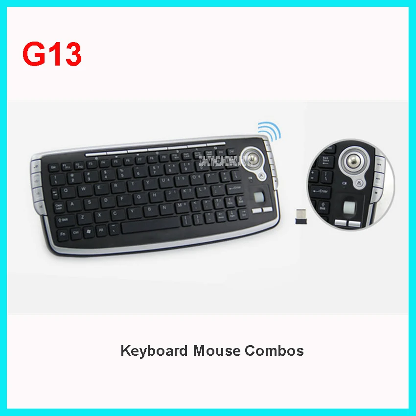 G13 Mini Keyboard 2.4G Wireless Trackball with mouse and air combo set for Home TV Android Box DVR PC MAC | Компьютеры и офис
