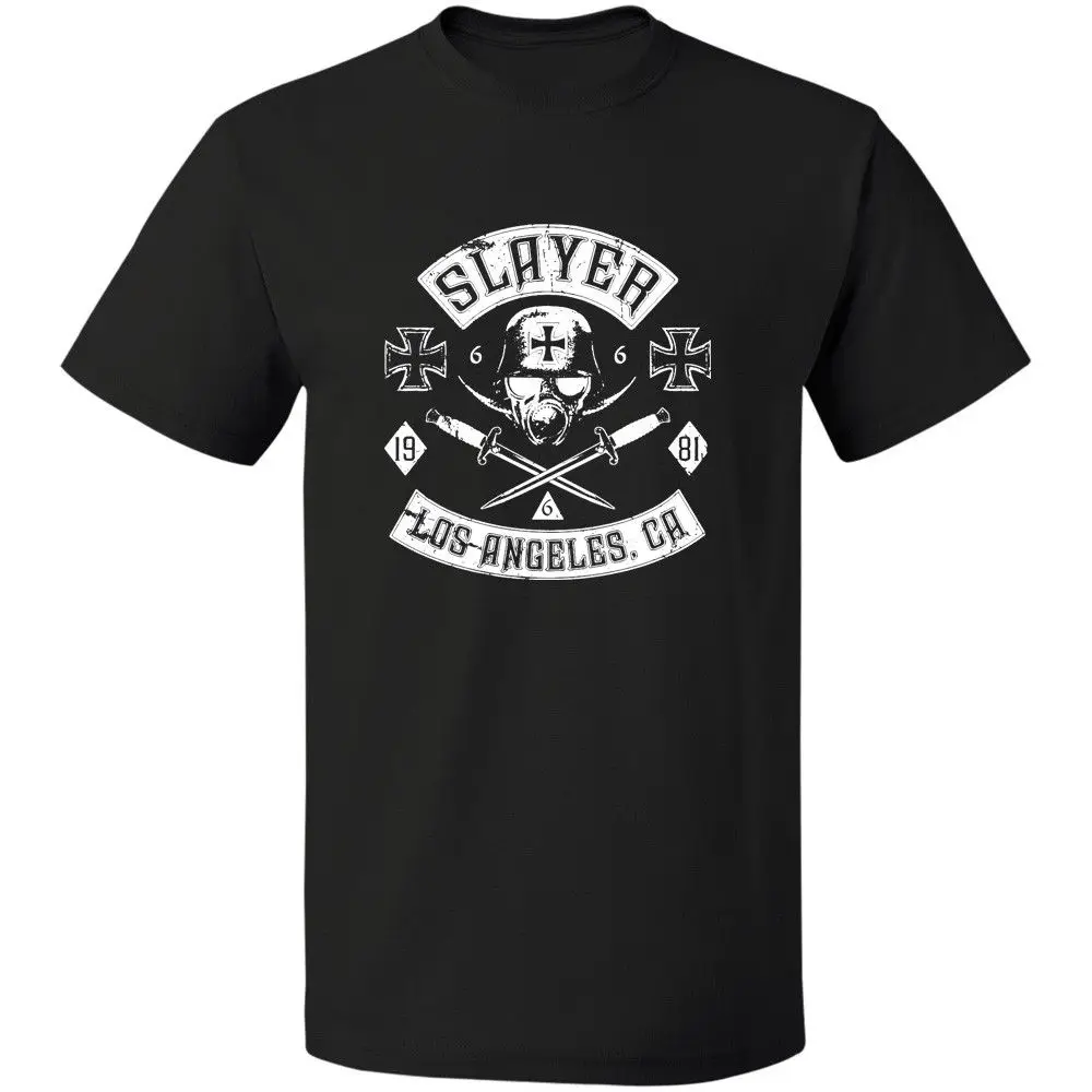 Логотип SLAYER Est. 1981 металл рок-группы Retno Бесплатная доставка футболок и S-3XL