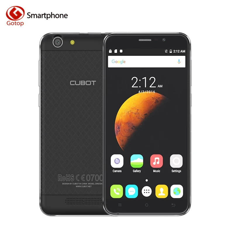 Original Cubot Dinosaur 5.5 Inch HD Screen Smart Phone 3GB RAM 16GB ROM Cell Android 6.0 MT6735A Quad Core Mobile | Мобильные