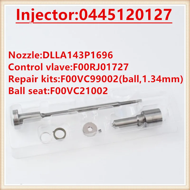 injector overhaul kits Repair kit nozzle DLLA143P1696 valves F00RJ01727 ball seat F00VC21002 F00VC99002 for 0445120127
injector overhaul kits Repair kit nozzle DLLA143P1696 valves F00RJ01727 ball seat F00VC21002 F00VC99002 for 0445120127
