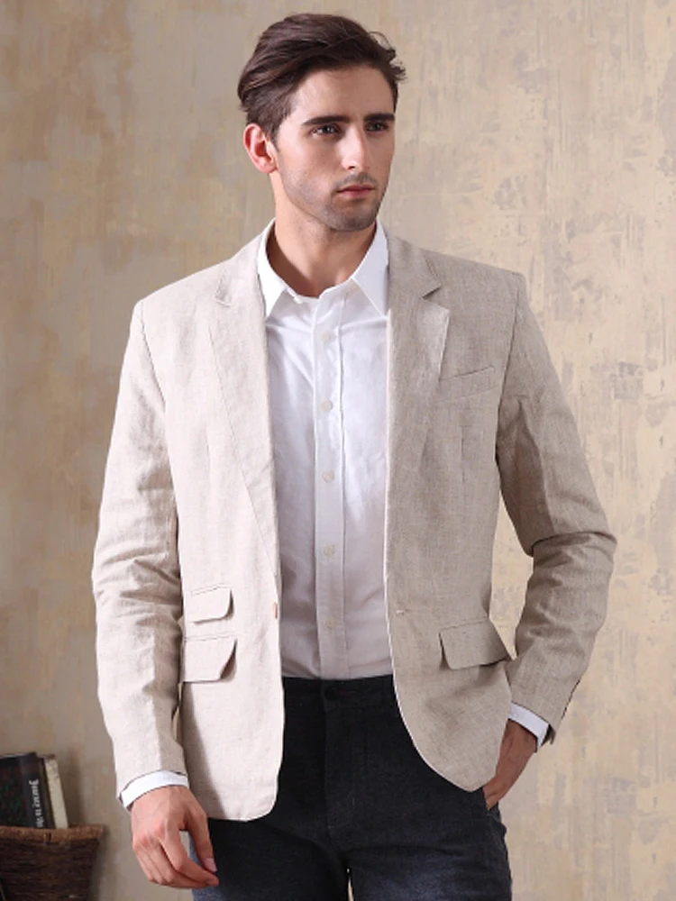 new arrival fashion Spring Autumn Linen Suit Jacket Men Fashion Casual Single Breasted high quality size S M L XL XXL
new arrival fashion Spring Autumn Linen Suit Jacket Men Fashion Casual Single Breasted high quality size S M L XL XXL