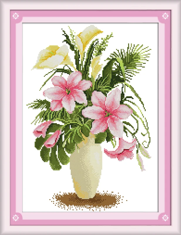 Lily cross stitch kit flower 18ct 14ct 11ct count printed canvas stitching embroidery DIY handmade needlework
Lily cross stitch kit flower 18ct 14ct 11ct count printed canvas stitching embroidery DIY handmade needlework