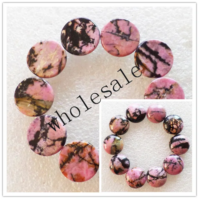 (12 pieces/lot) Fashion Wholesale Rhodonite Round CAB CABOCHON 10x5mm No Hole for Jewelry Making
(12 pieces/lot) Fashion Wholesale Rhodonite Round CAB CABOCHON 10x5mm No Hole for Jewelry Making