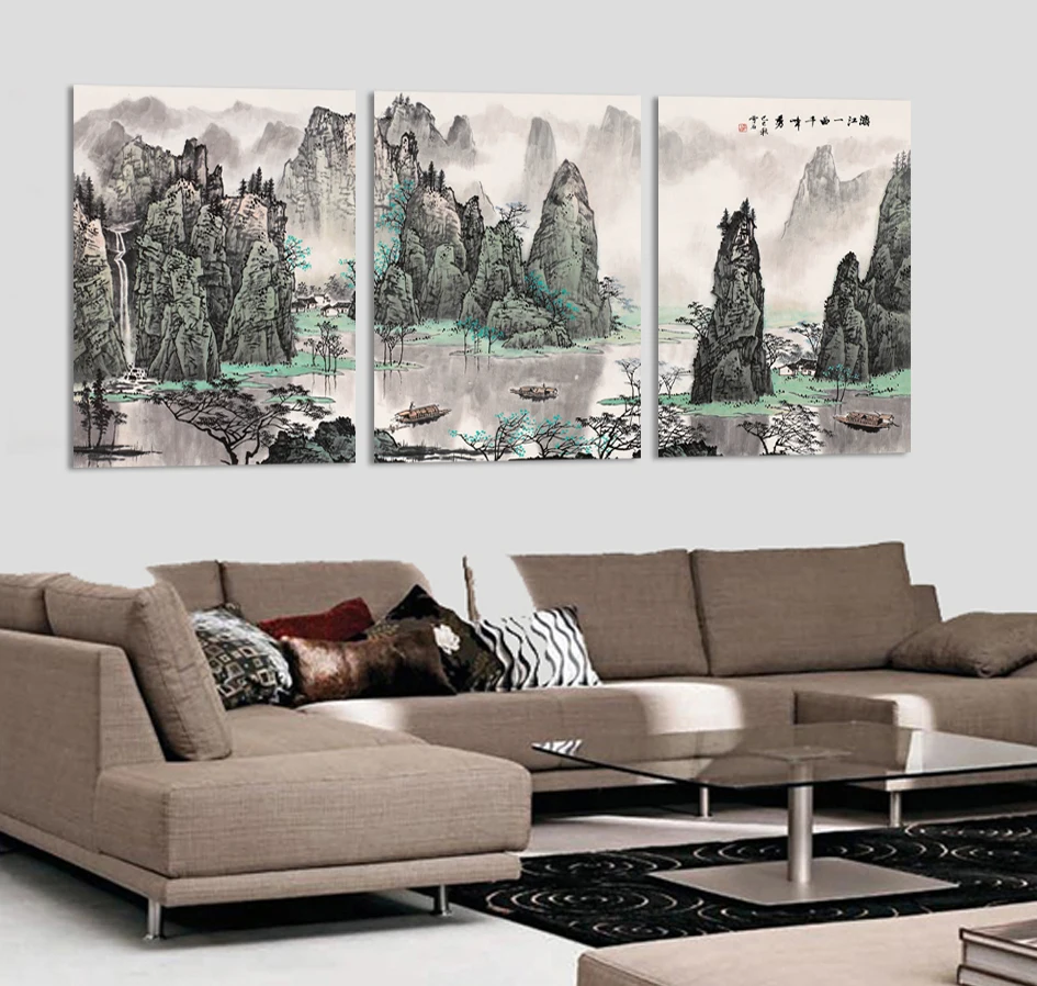 Chinese Mountain River Landscape Painting Fashionable Unique Gift For Home Decoration Canvas Painting Painting On Canvas Picture
Chinese Mountain River Landscape Painting Fashionable Unique Gift For Home Decoration Canvas Painting Painting On Canvas Picture