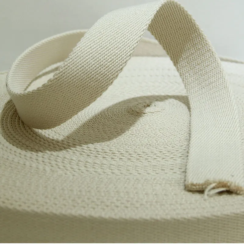 Hot Sale Cotton Webbing Strap For Bag 32MM Wide 1.25 Inch Beige White Color Twill Tape
Hot Sale Cotton Webbing Strap For Bag 32MM Wide 1.25 Inch Beige White Color Twill Tape