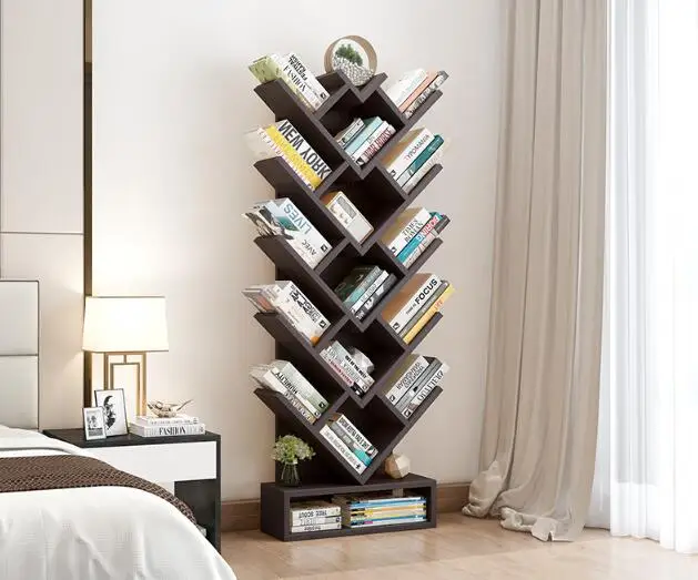 150 см книжная полка в форме дерева учебный книжный шкаф деревянный стеллаж для