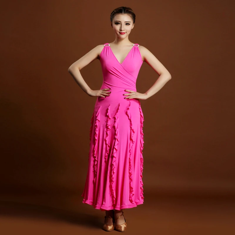 Adult High-end Ballroom Dance Costume Fashion Sexy V-neck Ballroom Dresses Three Colors Available Professional Ballroom Dress
Adult High-end Ballroom Dance Costume Fashion Sexy V-neck Ballroom Dresses Three Colors Available Professional Ballroom Dress