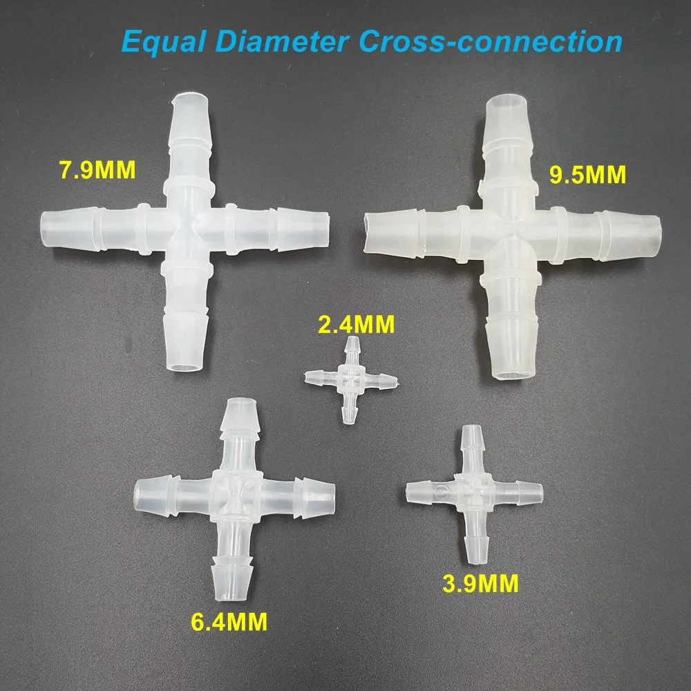 5pcs/lot PE Food Grade Cross-connection Hose Splitters Equal Diameter Gladhand for 2-11MM Hose Silicone Tube
5pcs/lot PE Food Grade Cross-connection Hose Splitters Equal Diameter Gladhand for 2-11MM Hose Silicone Tube