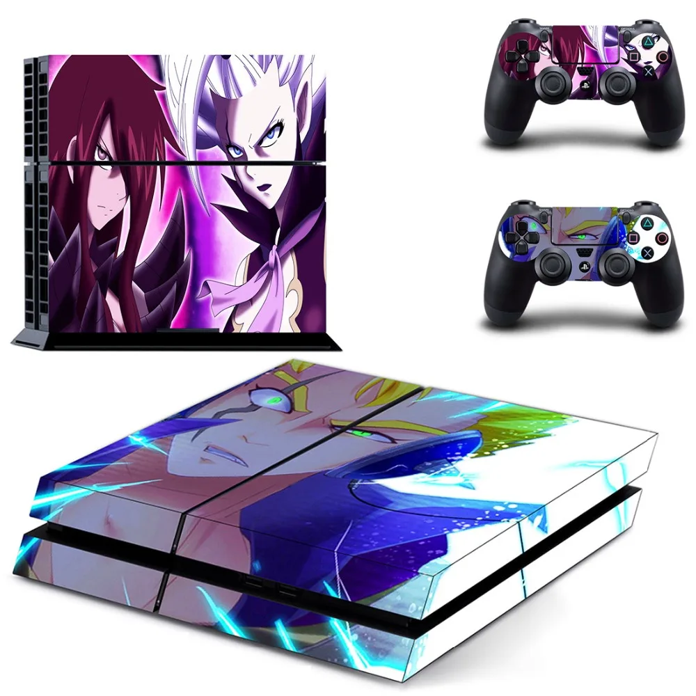 Наклейка для консоли Sony PlayStation 4 и контроллера PS4 Виниловая наклейка аниме Фея