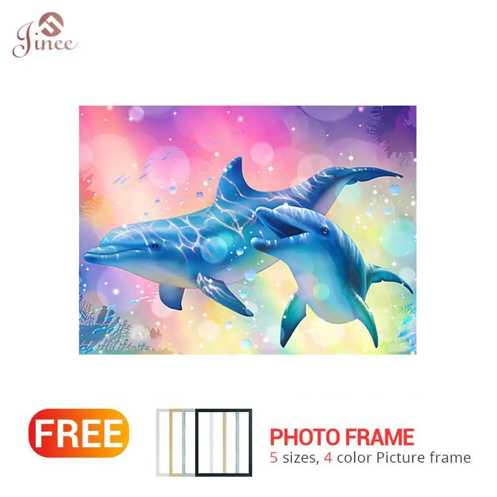 Full Square/Round Drill 5D DIY Diamond Painting Animal Cute Dolphin 3D Embroidery Cross Stitch 5D Home Decor Gift
Full Square/Round Drill 5D DIY Diamond Painting Animal Cute Dolphin 3D Embroidery Cross Stitch 5D Home Decor Gift