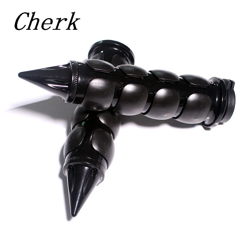 Cherk Universal Black Motorcycle Billet Aluminum Spike 1" Handlebar Rubber Hand Grips Throttle For Harley Honda Yamaha
Cherk Universal Black Motorcycle Billet Aluminum Spike 1" Handlebar Rubber Hand Grips Throttle For Harley Honda Yamaha