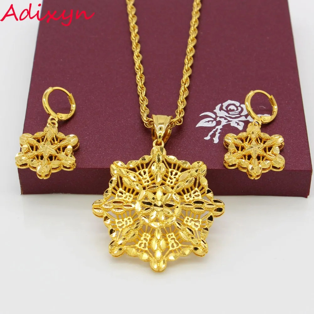 Adixyn Ethiopian Gold Color Jewelry setsNecklace/Pendant/Earring African Dubai Wedding Eritrea set Gifts
Adixyn Ethiopian Gold Color Jewelry setsNecklace/Pendant/Earring African Dubai Wedding Eritrea set Gifts