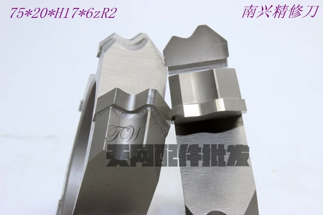 Seventy-five*20*H16*6zR2 for the trimming knife of Nanxing Huali Xiaofeng Edge Sealing Machine
Seventy-five*20*H16*6zR2 for the trimming knife of Nanxing Huali Xiaofeng Edge Sealing Machine