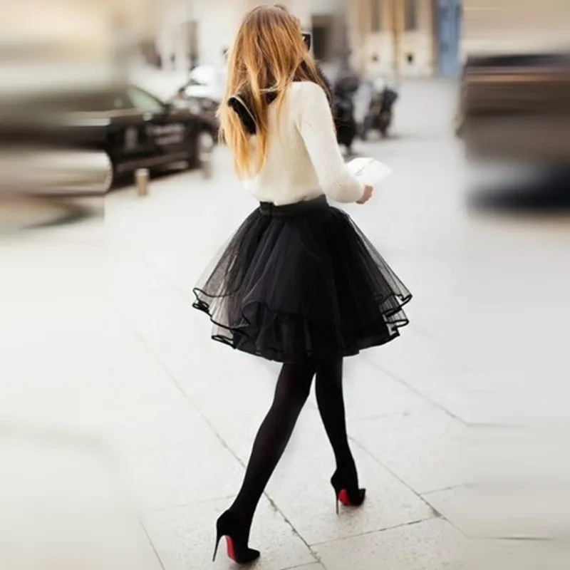 New Stock Skirt 3 Layers 50 cm Tulle Skirts Womens Short Skirt A-Line Adult Tutu Ball Gown Summer Style Faldas Saias
New Stock Skirt 3 Layers 50 cm Tulle Skirts Womens Short Skirt A-Line Adult Tutu Ball Gown Summer Style Faldas Saias