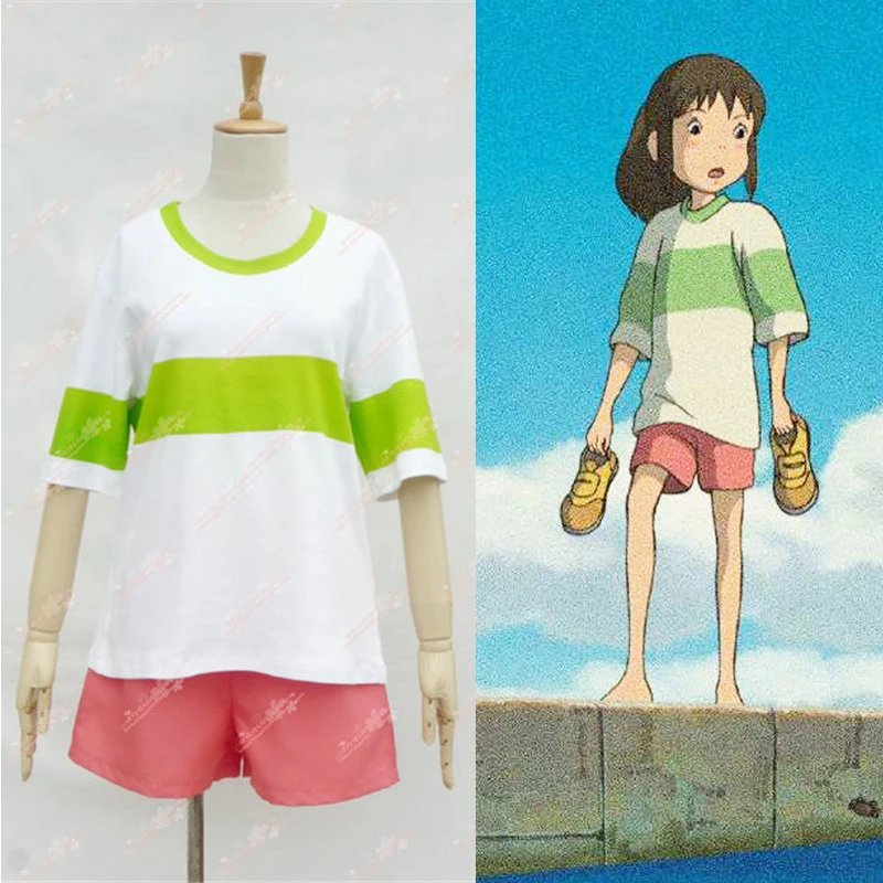 Japanese Anime Chihiro Ogino Cosplay Costume Clothes Women Girls Casual Costumes T shirt Shorts Sets Clothing Summer Top Pants
Japanese Anime Chihiro Ogino Cosplay Costume Clothes Women Girls Casual Costumes T shirt Shorts Sets Clothing Summer Top Pants