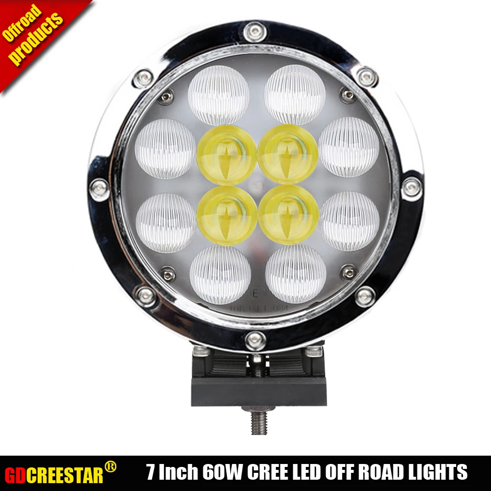 7 inch Round 60W Led driving lights for cars truck SUV ATV utv tractor work lights 12v 24v Night Spotlights x1pc
7 inch Round 60W Led driving lights for cars truck SUV ATV utv tractor work lights 12v 24v Night Spotlights x1pc