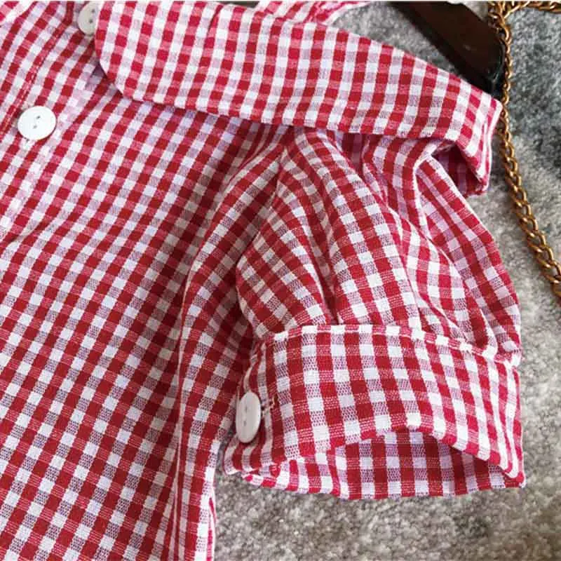 Children Girls Clothes Princess Off-the-shoulder Short-sleeved Plaid T-shirt Short Skirt 2PCS Cotton Suit
Children Girls Clothes Princess Off-the-shoulder Short-sleeved Plaid T-shirt Short Skirt 2PCS Cotton Suit