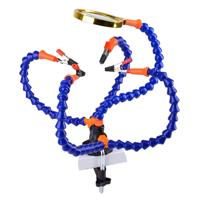 Soldering Welding Bench Vise Table Clamp Station Flexible Arms Helping Tool
Soldering Welding Bench Vise Table Clamp Station Flexible Arms Helping Tool