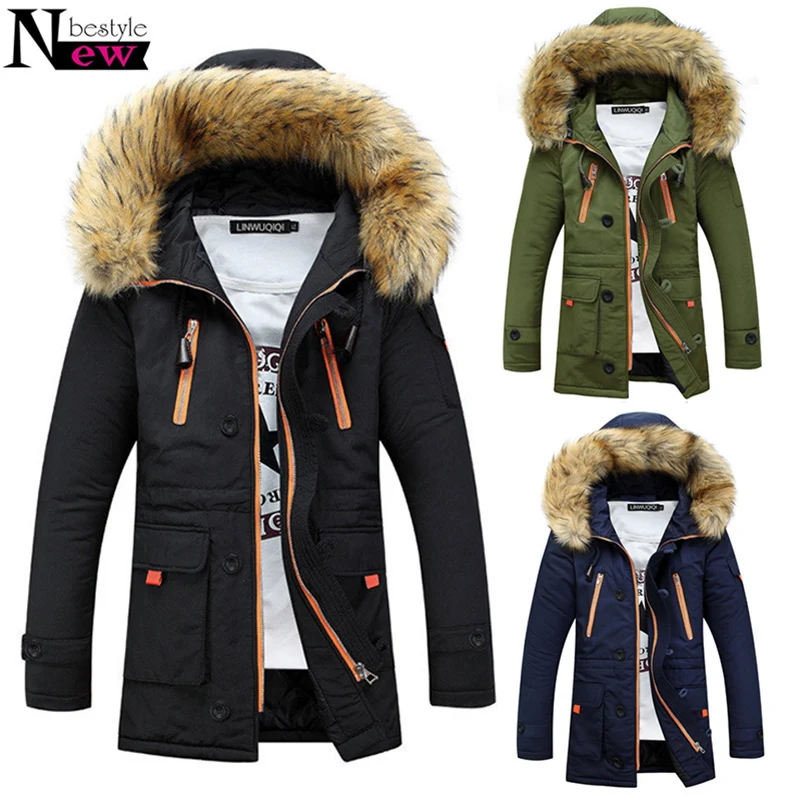 Casual Long Thickening Parka Men Winter Jacket Men Coats Male Outerwear Fur Collar Cotton Wadded Men Clothes 2019 Hooded Coat
Casual Long Thickening Parka Men Winter Jacket Men Coats Male Outerwear Fur Collar Cotton Wadded Men Clothes 2019 Hooded Coat