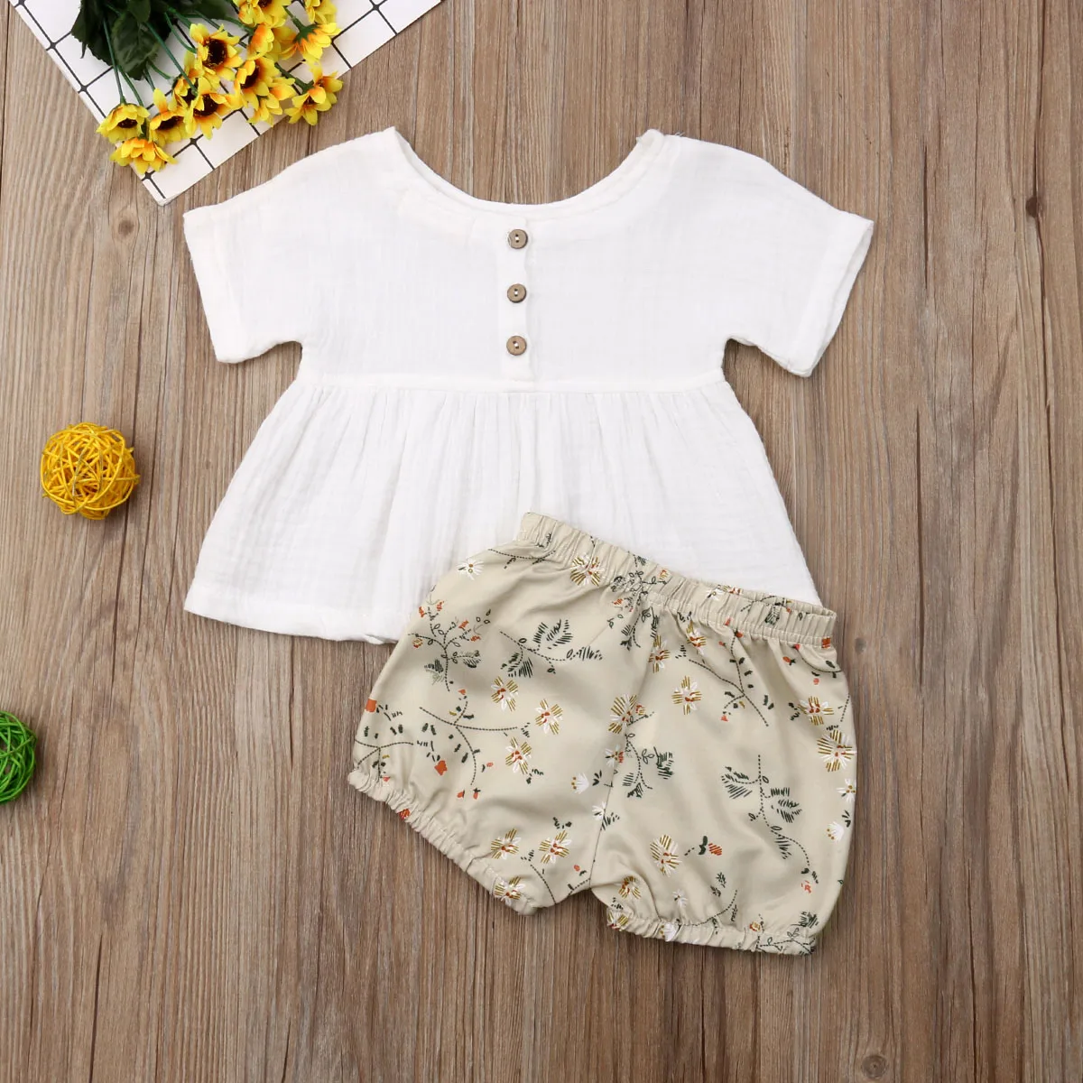 0-18M Baby Kid Girl Outfit Clothes Cotton Linen T-shirt Top+Shorts 2PCS Clothing Set 0-18M
0-18M Baby Kid Girl Outfit Clothes Cotton Linen T-shirt Top+Shorts 2PCS Clothing Set 0-18M