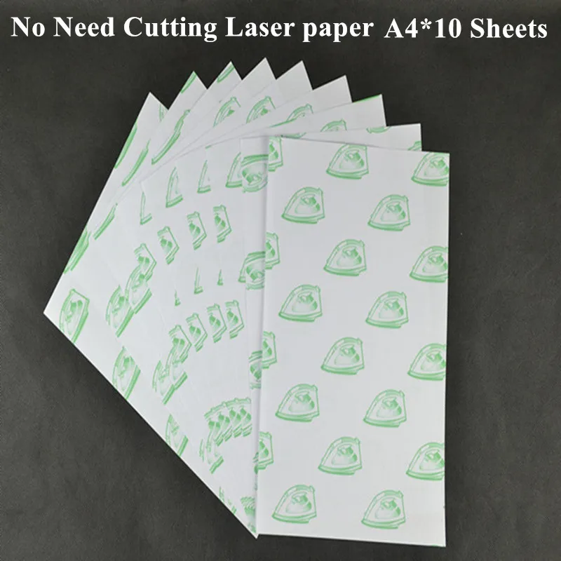 

Бумага для термотрансфера, A4 х 10 шт., для лазерной печати, светлая (8,3 х 11,7 дюйма) Бумага для самостоятельной прополки, для футболок, Термотран...