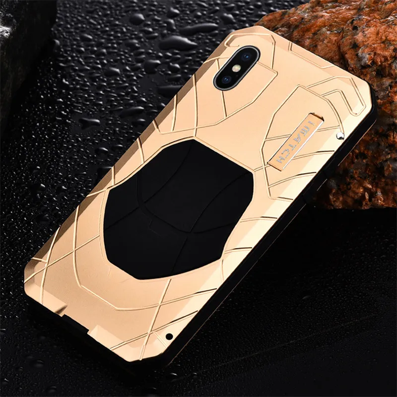 Luxury Outdoor Sports Army Tactical Shockproof Waterproof Metal & Silicone Phone Case For iphone XS Max XR X 7 8 Plus Case Cove
Luxury Outdoor Sports Army Tactical Shockproof Waterproof Metal & Silicone Phone Case For iphone XS Max XR X 7 8 Plus Case Cove